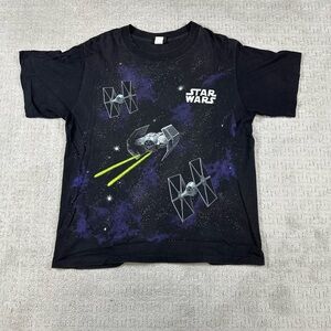 Vintage Star Wars Death Star All over Print T-shirt